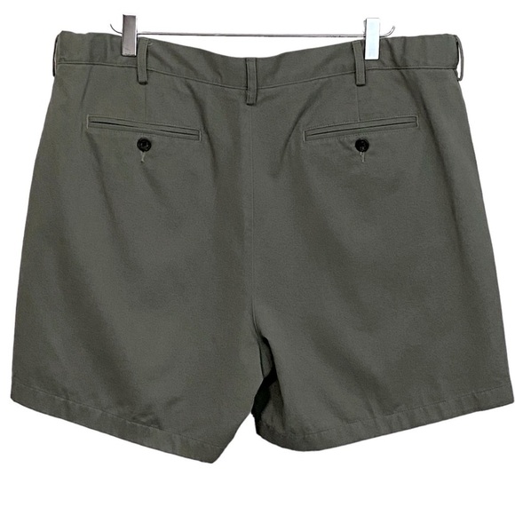 LAND’S END - SIZE 40 - KHAKI GREEN - TRADITIONAL FIT  - FRONT PLEATS - B9 - Picture 3 of 10